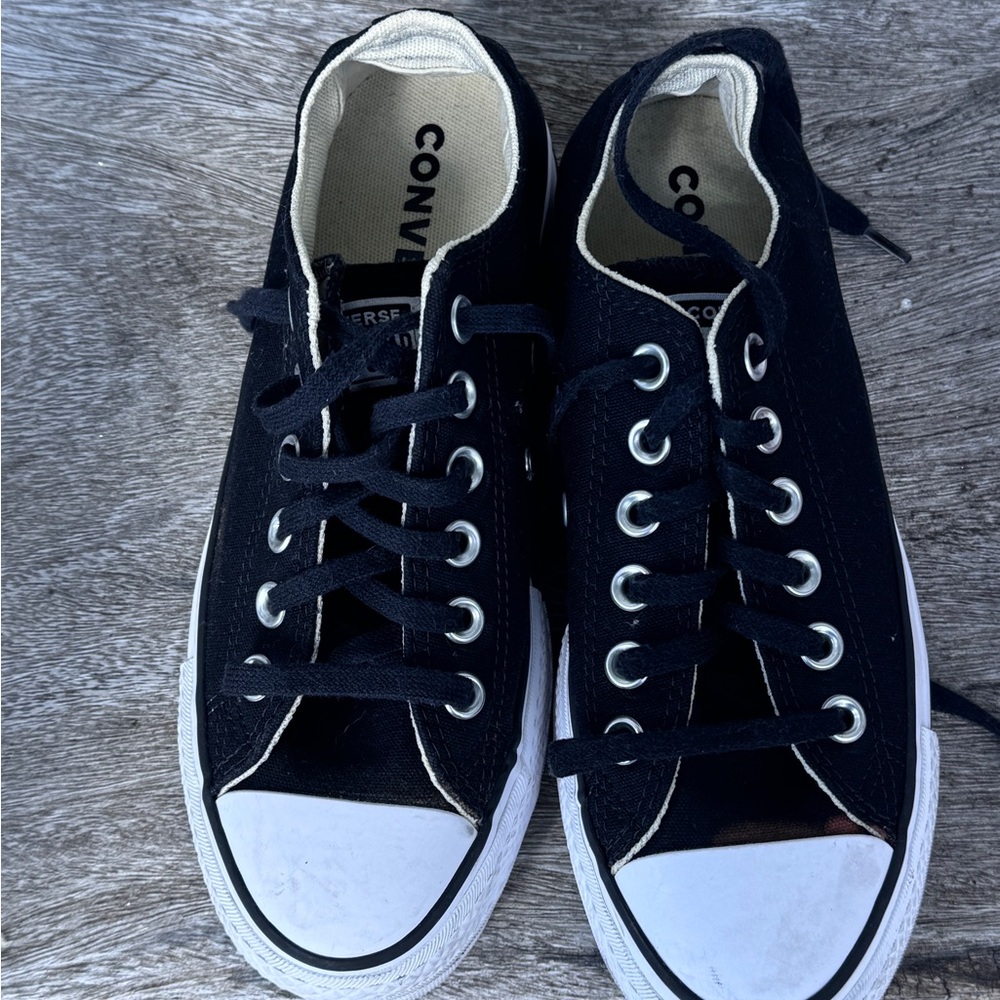 Converse Black and White All Star Lift Sneakers